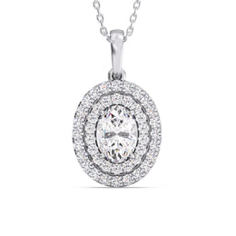 Aurelia Double Halo Pendant