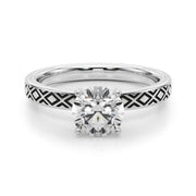 Engagement Ring - 14KT White Gold