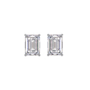 Luxury 1.00 Ct Emerald Cut Lab Diamond Stud Earrings | Royal F-VS Sparkle