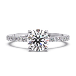 Solstice Whisper Solitaire Ring