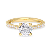 Solstice Whisper Solitaire Ring