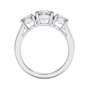 Royal 1.00 Ct Round Lab Diamond Three Stone Engagement Ring