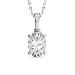 Solene Oval Flame Pendant