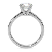1.00 Ct F-VS Round Lab-Grown Diamond Solitaire Ring in Gold & Platinum | Classic Claw-Prong Setting