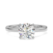 1.50 CT Round Lab Grown Diamond Solitaire Ring - F-VS | Classic Claw-Prong Setting | 14K/18K/9K Gold & Platinum