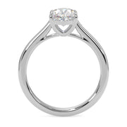 1.50 Ct Oval Lab Grown Diamond Solitaire Ring â€“ F VS Fancy Cut