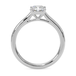 1.50 Ct Emerald Cut Lab Grown Diamond Tiger Prong Solitaire Ring â€“ F-VS White