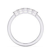 Regal 0.20 Ct Emerald Cut Lab Diamond Five Stone Ring â€“ F-VS