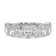 Premium 0.30 Ct Oval Lab Diamond Half Eternity Band - F-VS