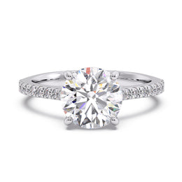 Celestial Ember Solitaire Ring