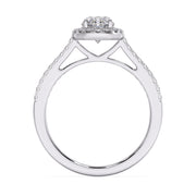 Delicate 0.75 Ct Oval Lab Diamond Split Prong Solitaire Ring â€“ F-VS White