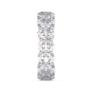 Glamorous 0.30 Ct Oval Lab Diamond Full Eternity Band - F-VS