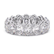 Glamorous 0.30 Ct Oval Lab Diamond Full Eternity Band - F-VS